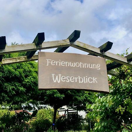 Ferienwohnung Weserblick Polle Εξωτερικό φωτογραφία